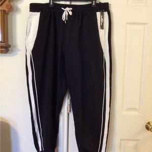 NWT Zerd Ocean Women's Black Jogger Sweatpants Size 3X